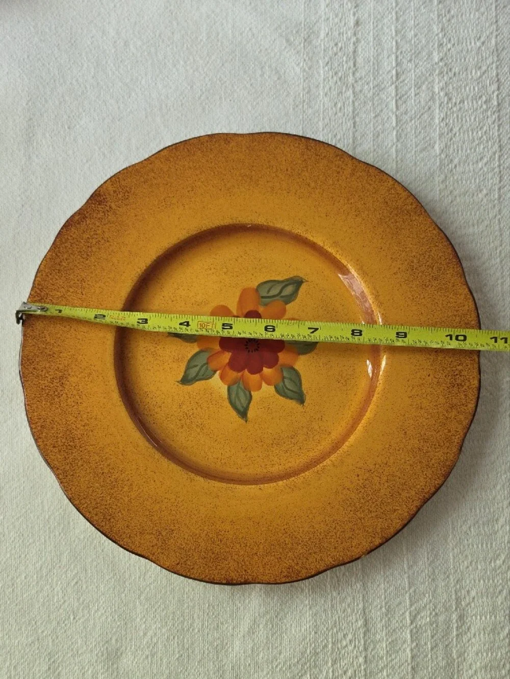 Casa Cristina Home Collection By Cbk Vintage Floral Decorative Dinner Plate